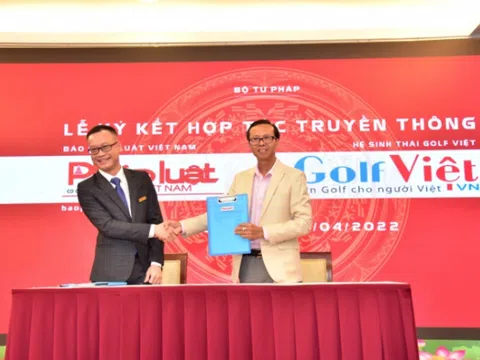 GolfViet và báo Pháp Luật Việt Nam ký kết hợp tác truyền thông