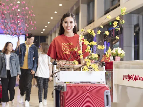 Đón Tết Tân Sửu ngập tràn mai, đào cùng Vietjet